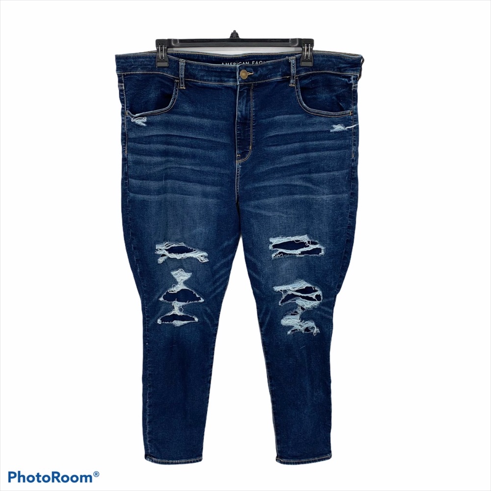 American Eagle High Rise Distressed Jeggings SHORT